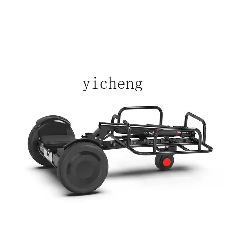 TQH small moving tricycle stall trolley light food delivery scooter foldable pole stall car