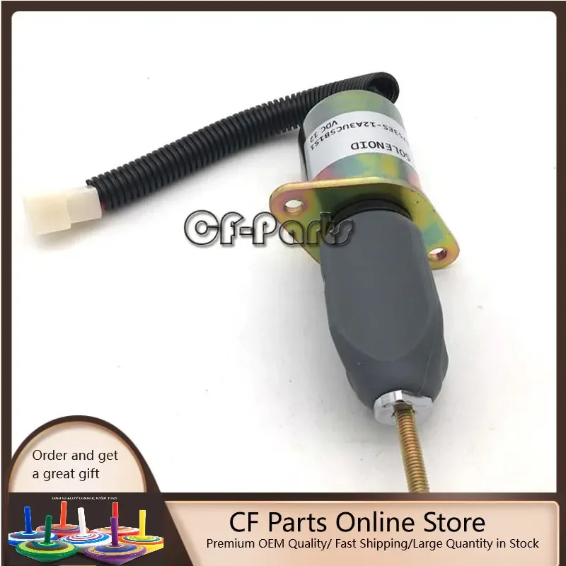 119807-77800 12V Fuel Stop Solenoid For Yanmar 4TNE98 4TNE94 Engine