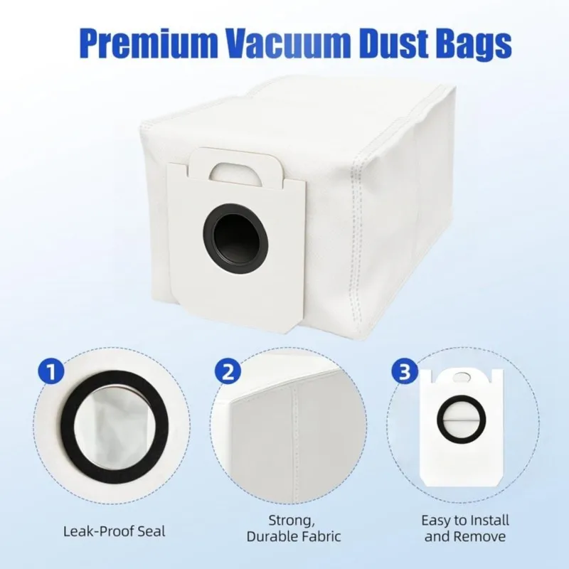 A65T-Replacement Dust Bags 10Pcs For Bobsweep Dustin Orb-I Vacuum Cleaner Non-Woven Garbage Bags Accessories