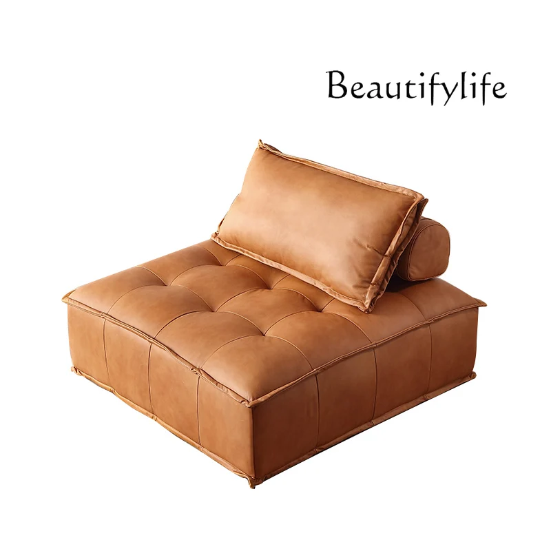 

Nordic fabric sofa small apartment living room free combination tatami design creative square sofa