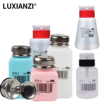 LUXIANZI Press-on Plastic Fles Met Schaal Alcohol Fles Opslag Cleaner Soldeerpasta voor Telefoon Tablet PC Reparatie Tool