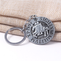 Templar Knights Crusades Traditional Seal Crusader Masonic Key Chains Key ring