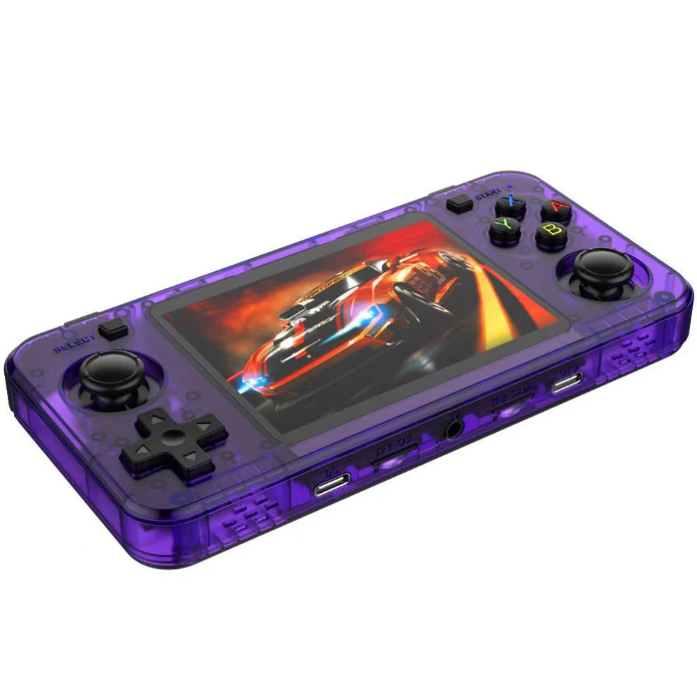R36H Retro คอนโซลเกมมือถือแบบพกพา 3.5 นิ้วหน้าจอ IPS เครื่องเล่นวิดีโอแบบพกพาสําหรับ PS1/PSP/DC/N64/SS