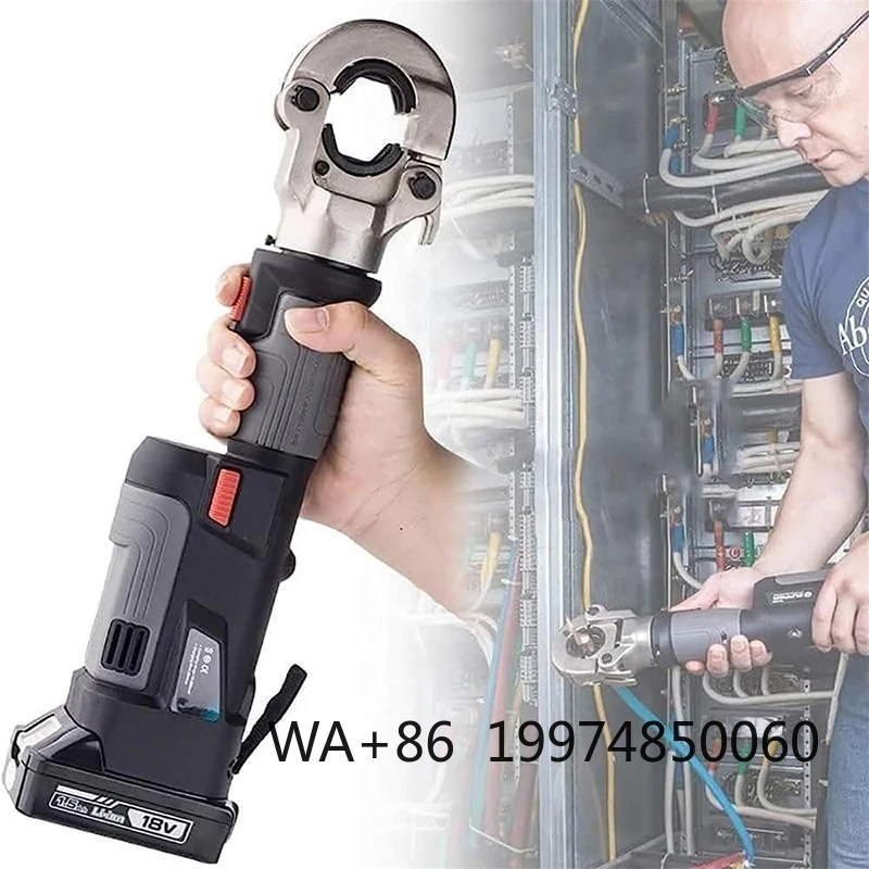 

Electric Hydraulic Crimping Pliers Tool Set 18v/1.5ah Rechargeable 16-300mm² Battery Powered Hydraulic Cable Lug Crimping Tool