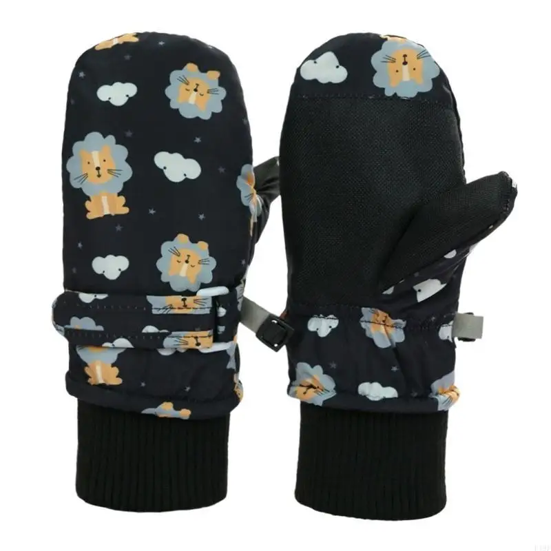 F19F Baby Snow Mittens для малышей Изолированные и водонепроницаемые перчатки дошкольники Удобные зимние перчатки пара