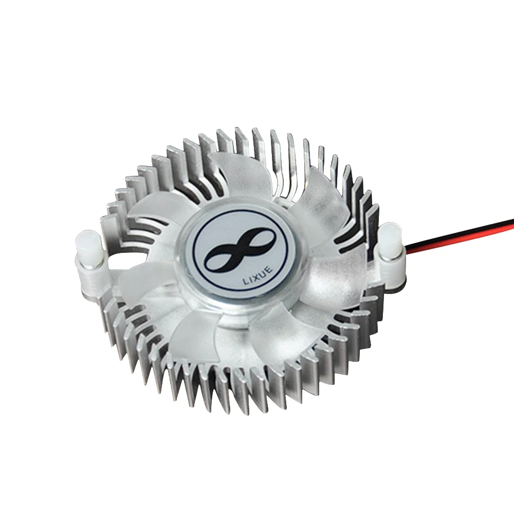 Disipador de calor de aluminio con ventilador, Enfriador de refrigeración de luz LED de alta potencia, 1W, 3W, 5W, 10W, CC de 5V y 12V