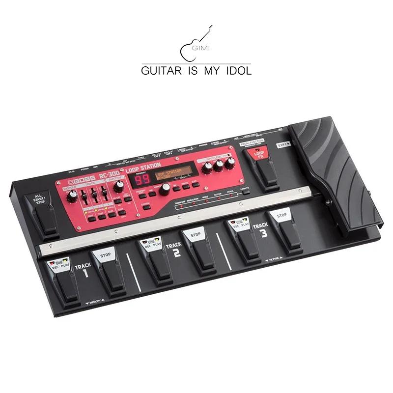 Boss RC-300 Loop Station Guitar Effect Pedal with 3 Audio Tracks 3hours Recording 99 Licks Memory