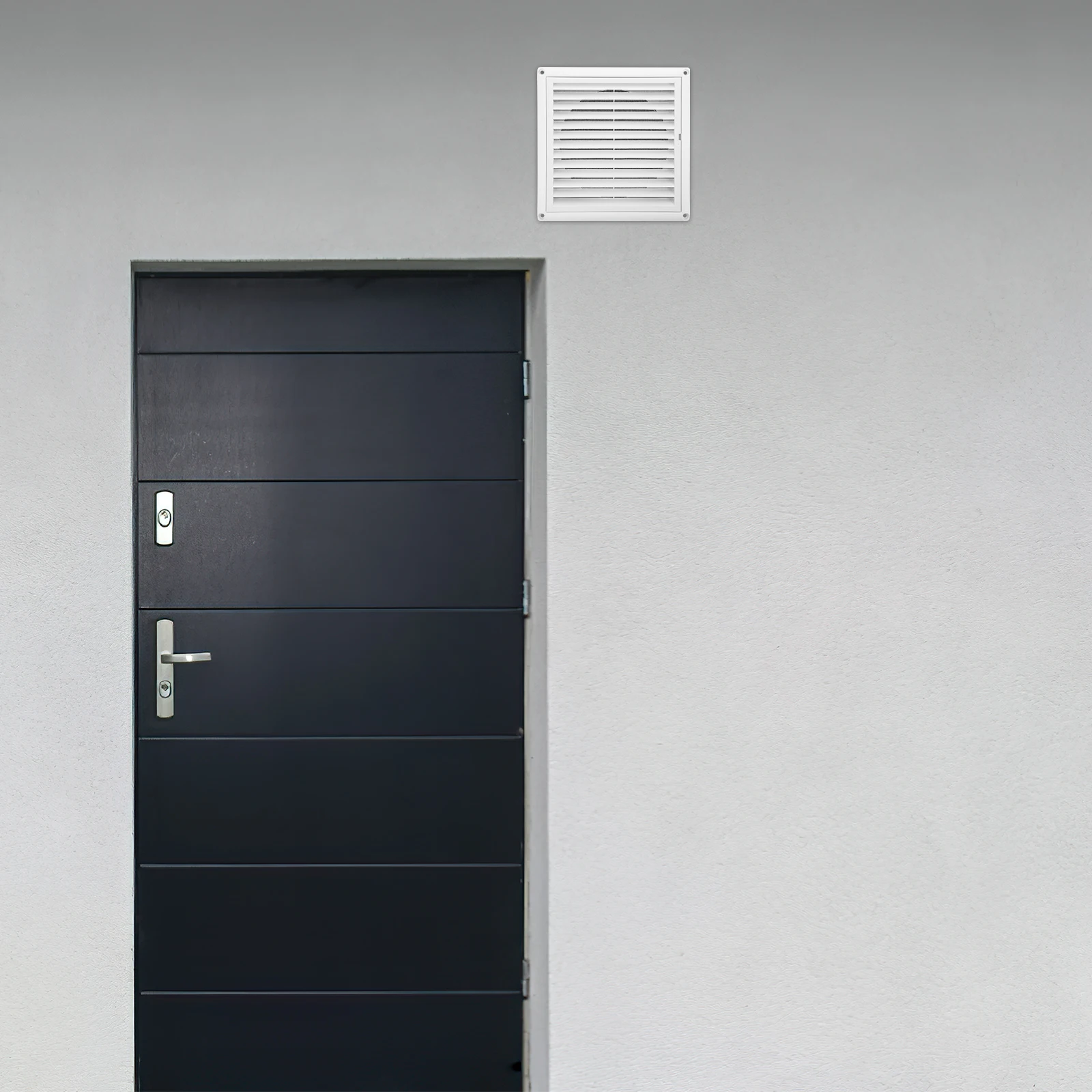 

Adjustable Air Conditioner Exhaust Vent 150mm Durable Plastic Wall Cover Grille for Ceiling Floor Ventilation Prevent Animals