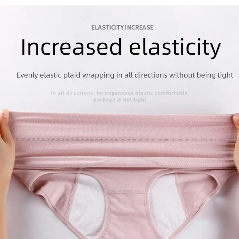 Friendly Women Underwear High Waist Cotton No Visible Lines Comfort Panties 6XDA