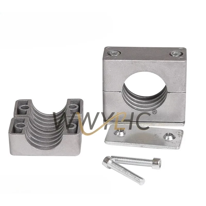 4pcs Aluminium Pipe Clip Light Duty High Temperature Resistance Tube Clamp for Hydraulic Hose Oil/Marine/Plastic Pipes Cables