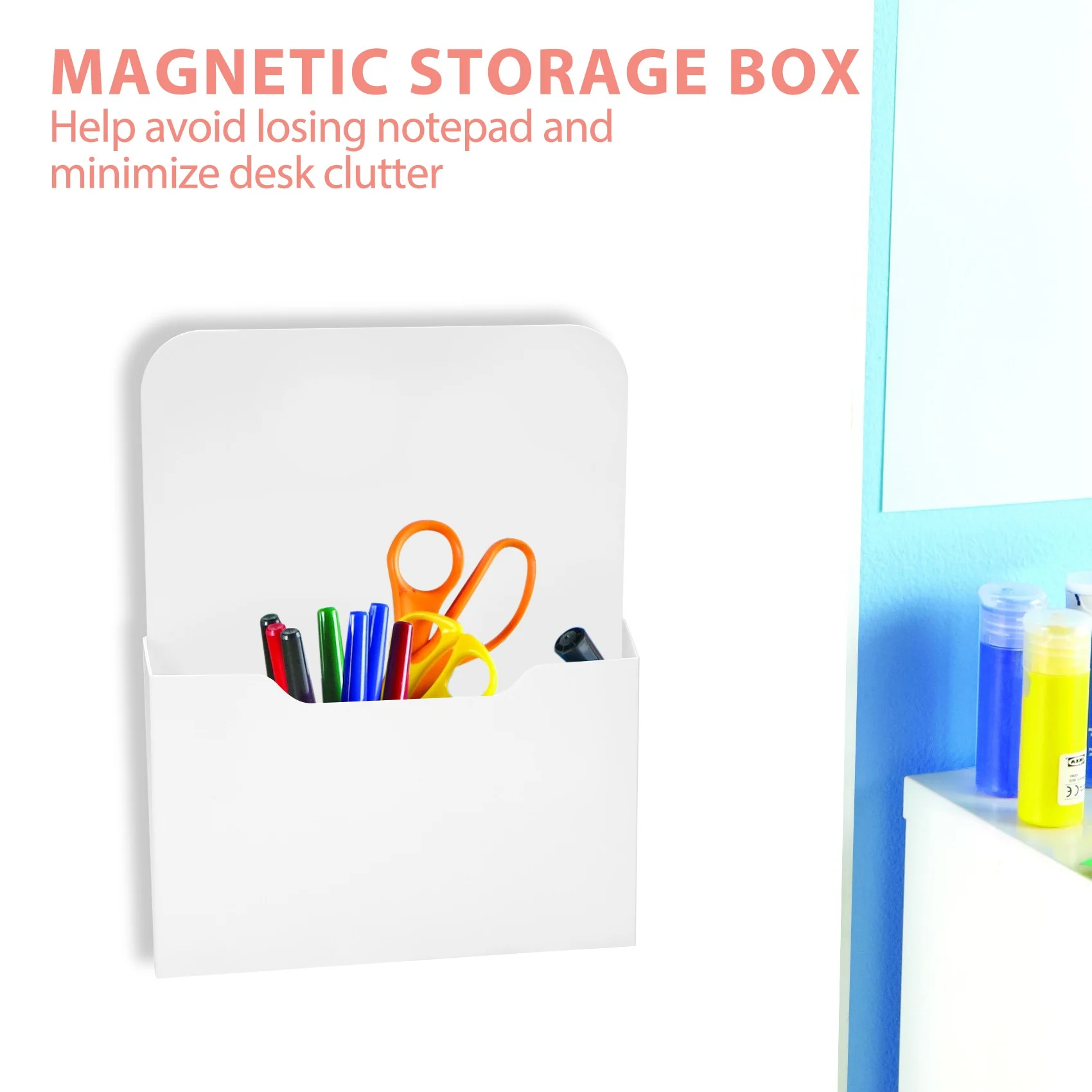 Magnetic File Holder, Size Refrigerator Storage Pocket for Whiteboard, Office, Refrigerator, Locker (L, M and )