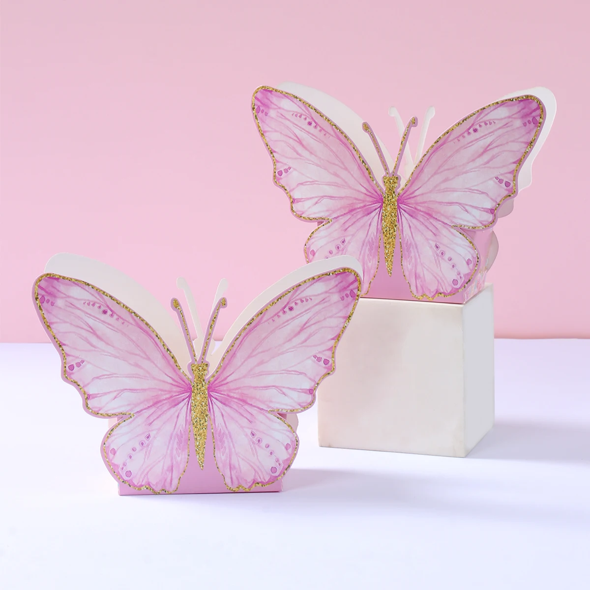 6pcs 3D Simulation Butterfly Birthday Decoration Girl Butterfly Decor Birthday Party Baby Shower Wedding Decoration