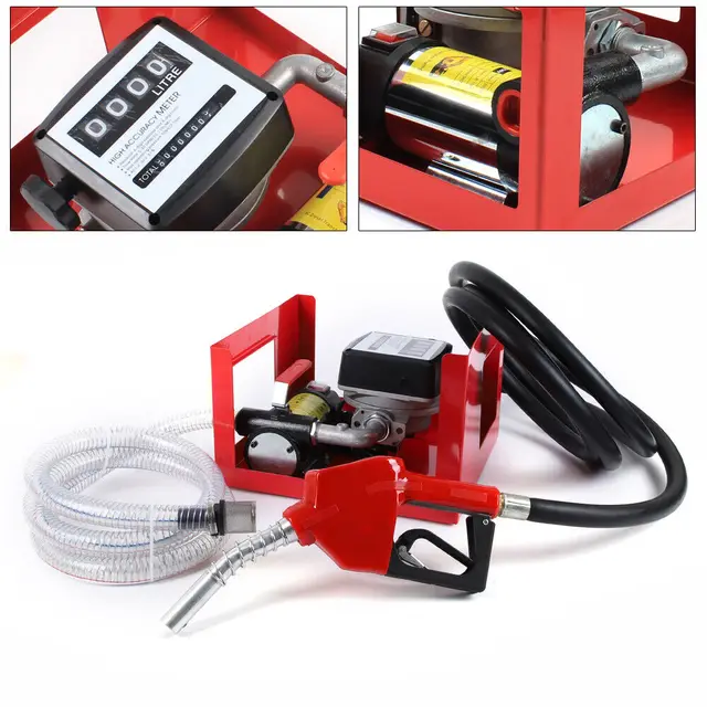 Pompa elektryczna do oleju napędowego 230 V/12 V samozasysająca pompa do oleju napędowego pistolet do tankowania dużej mocy maszyna do tankowania 45/50/60 l/min