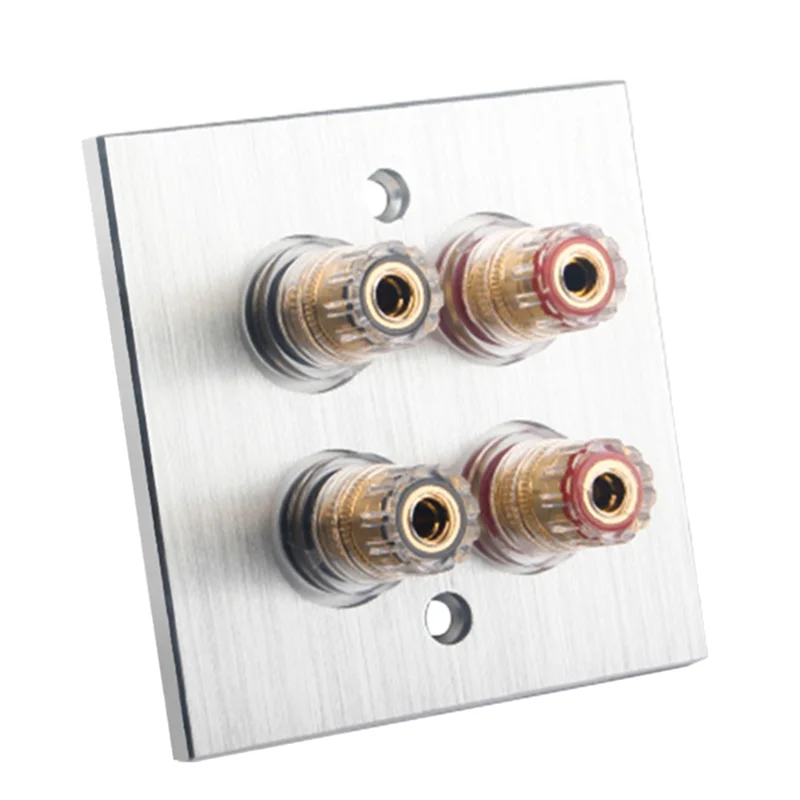 

Изысканная настенная панель Exquisite-Connector с банановыми разъемами и клеммами для домашнего кинотеатра