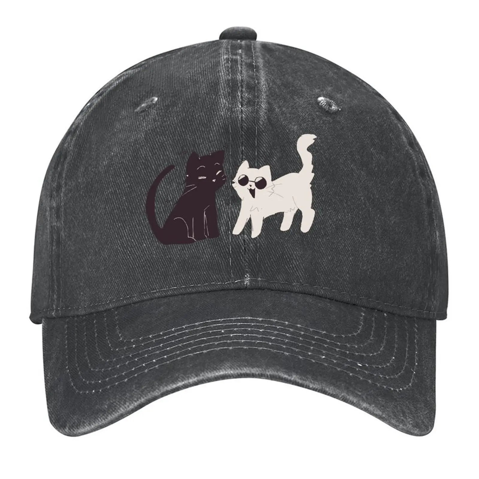 

Cat Gojo and Cat Geto Baseball Cap Fishing cap Big Size Hat Christmas Hat black Women's Beach Outlet Men's