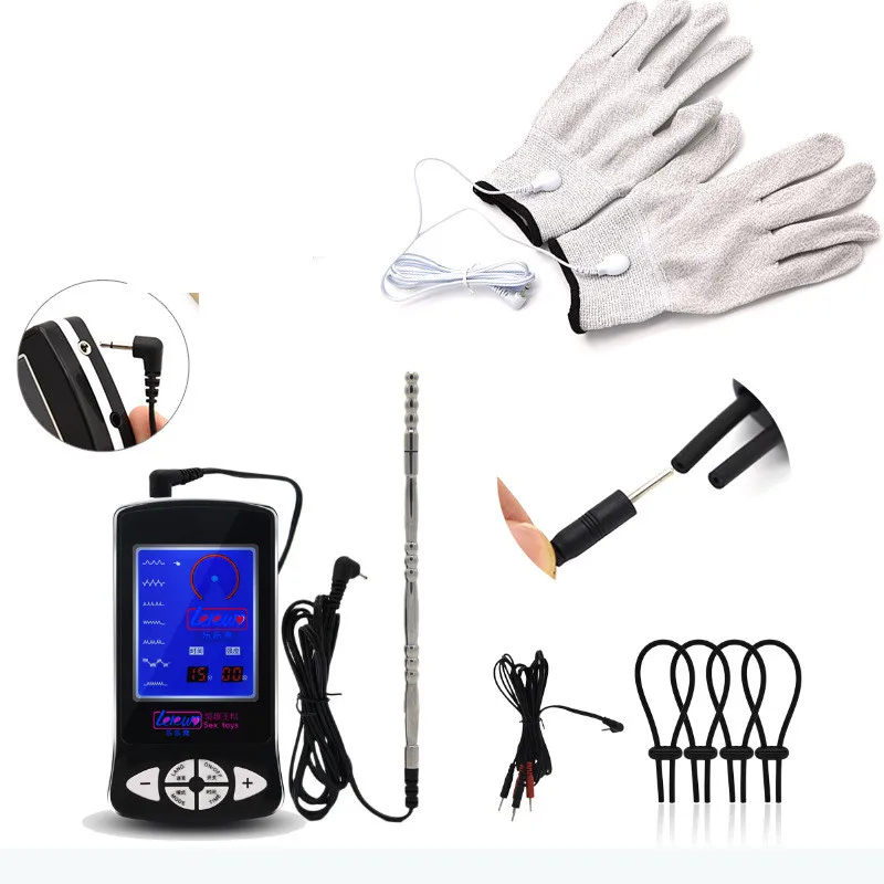 

Electrical Shock Silver Fiber Glove Therapy Massage Electro Shock Gloves Electricity Conductive Gloves Medical Sex Toy