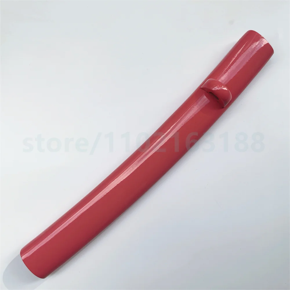 Exquisite Red Japanese Katana Sheath Saya For Real Japan Samurai Sword Fittings Accessory Parts