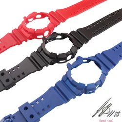 Rubber resin strap case GBA401 GA400 for men's and women's watch accessories