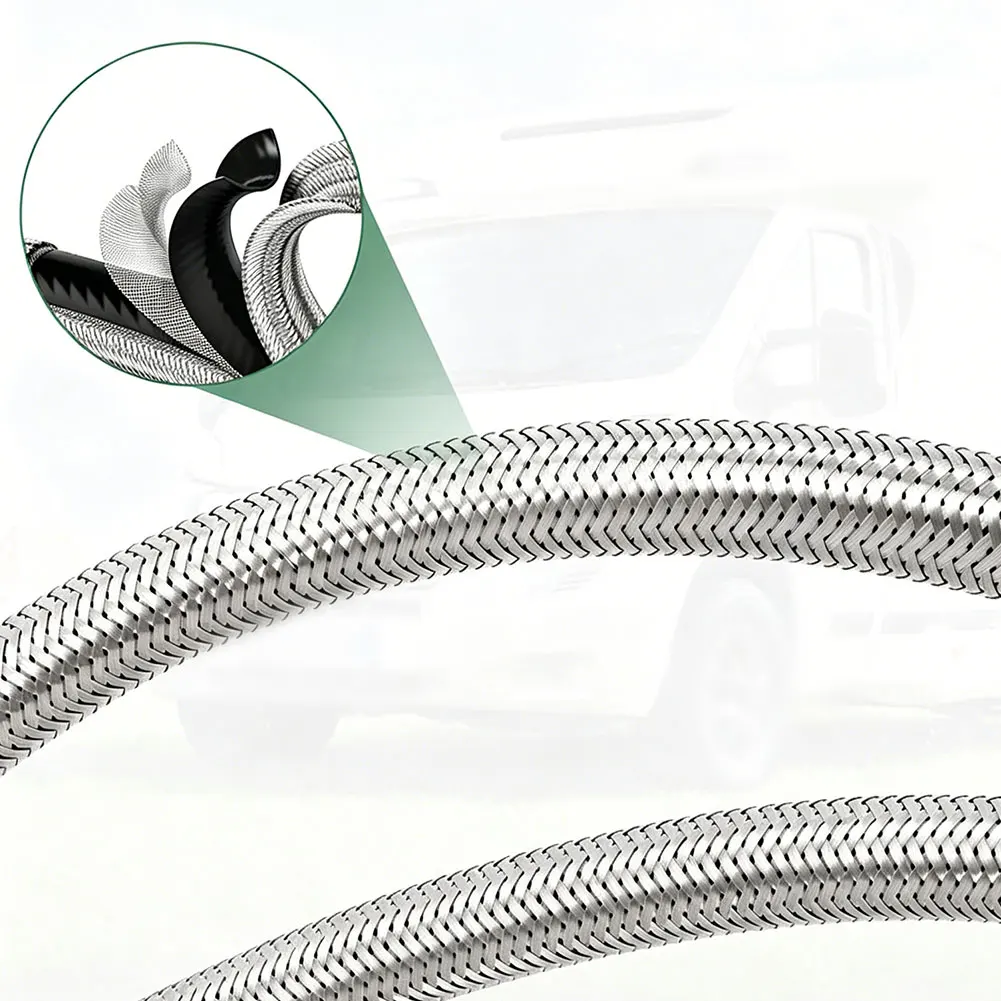 2 Pack RV Propane Pigtail Hoses Designed for 20 lb and 40 lb Tanks with Color Coded Pressure Gauge for Safe Gas Monitoring