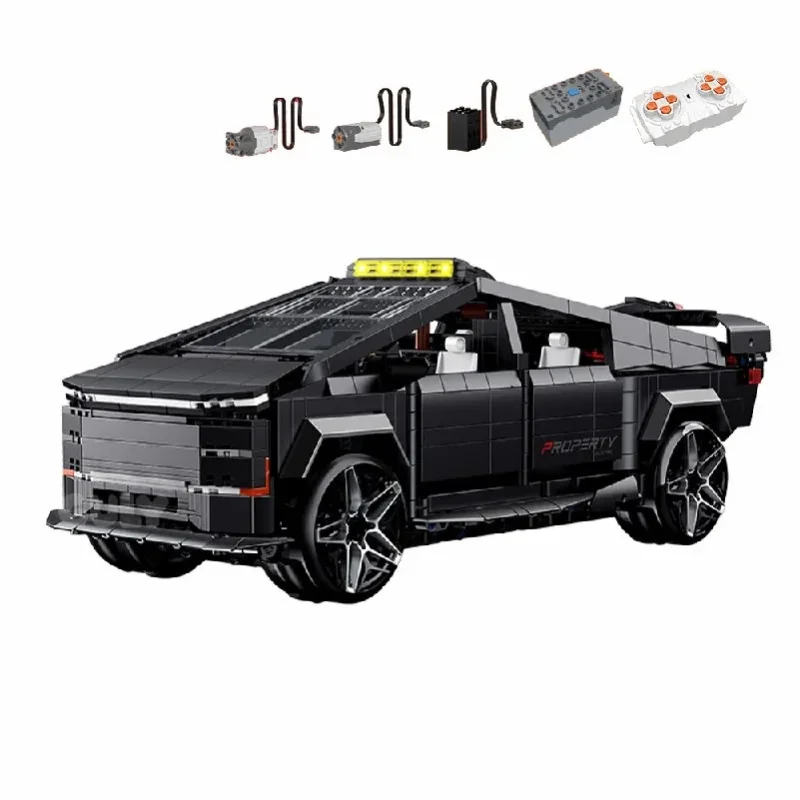 1:14 Cyber SUV Pickup Ciężki Samochód Ciężarowy z Silnikiem Klocki Konstrukcyjne Sportowy Samochód Terenowy do Driftowania Model z Klocków Zestaw Zabawka dla Chłopców Dorosłych Dzieci Prezent 1576 — 2