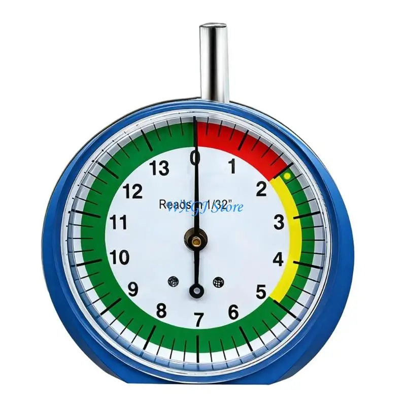 37JE Off Roading Tire Depth Gauge Portable Zinc Alloy for Accurate Easy Measurement on SUVs Vehicle Trucks Motorcycle