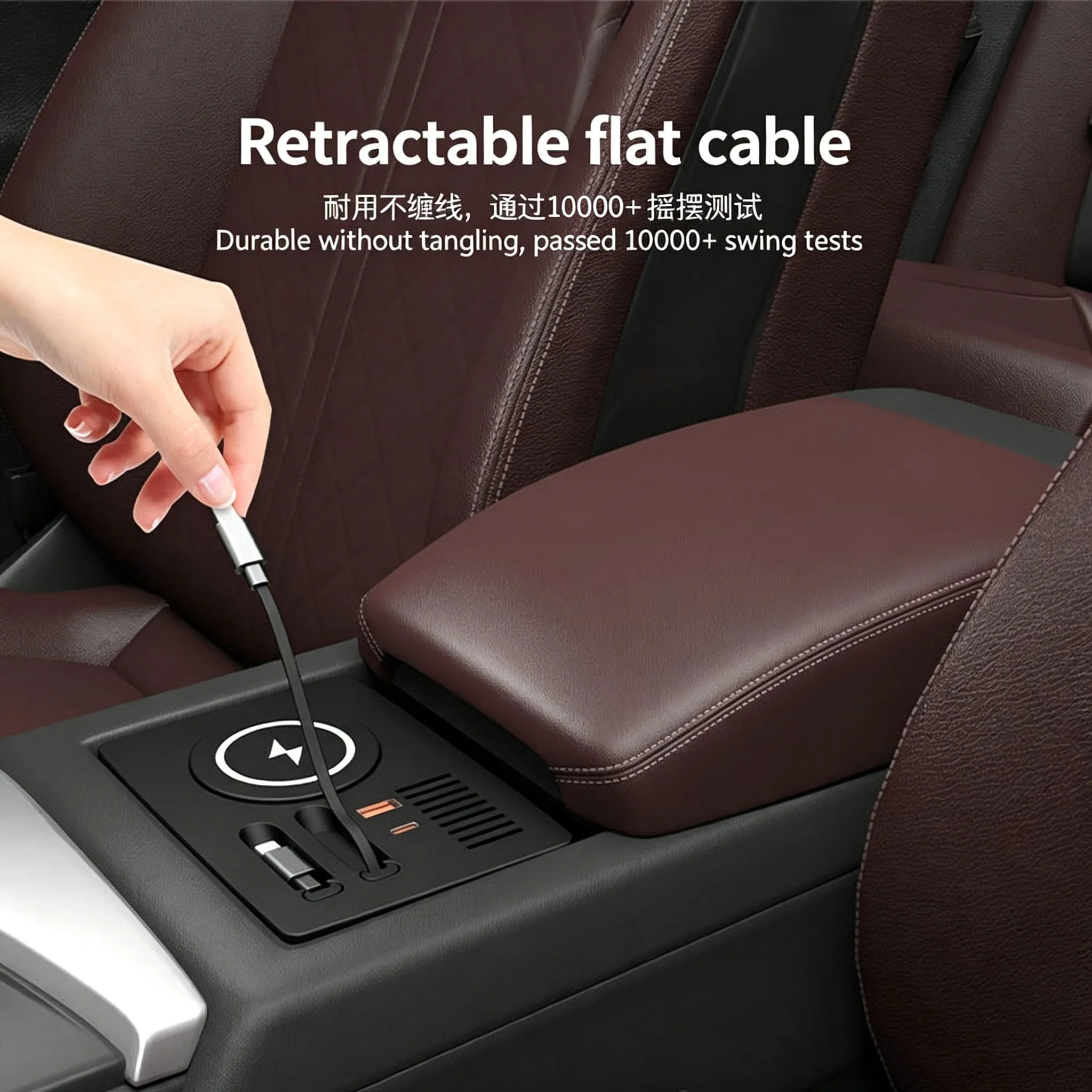 For Audi A4L A5L/S5 S4 Q3 2017-2025 Car Expansion Dock Wireless Charging Cigarette Lighter Charging Car Interior Accessories