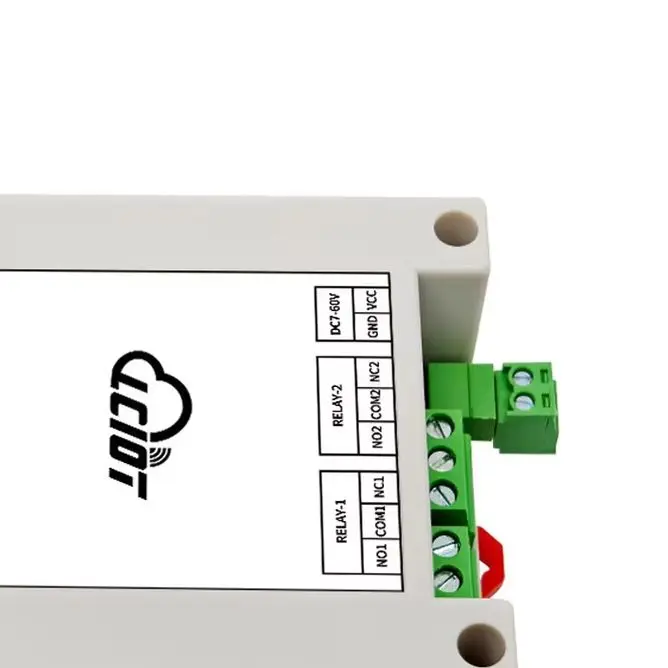 Modbus RTU 2IN 2OUT Relay Module RS232, Optocoupler Isolated DC3.3-24V Digital IO for PLC Automation
