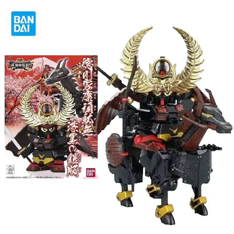 Bandai Genuine Gundam Model Garage Kit BB Warrior Series PB Limit Tokugawa Ieyasu Kanagawa No Black Coat Armor Anime Action Toys