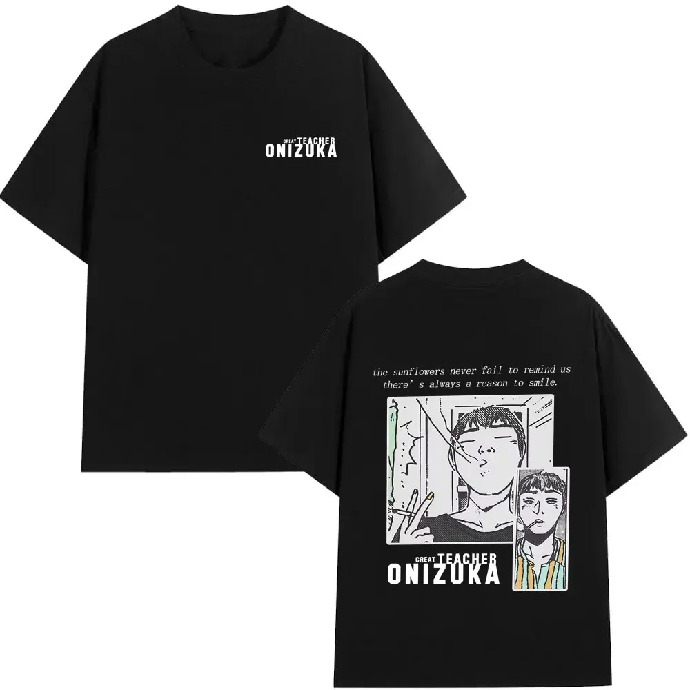 

Anime Great Teacher Onizuka GTO Eikichi Onizuka Graphic T Shirts Men Women Vintage Oversized T-shirt Men's Funny Manga T-shirts