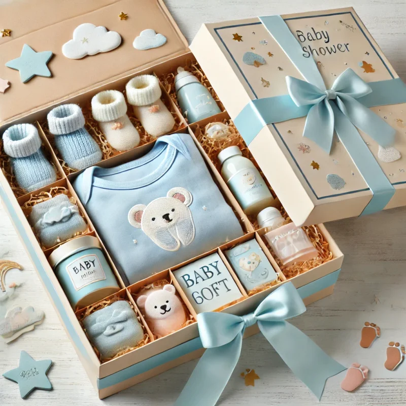 

Recycled baby pacifier box creative arrival product shower boxes newborn clothing packaging labels birth gift