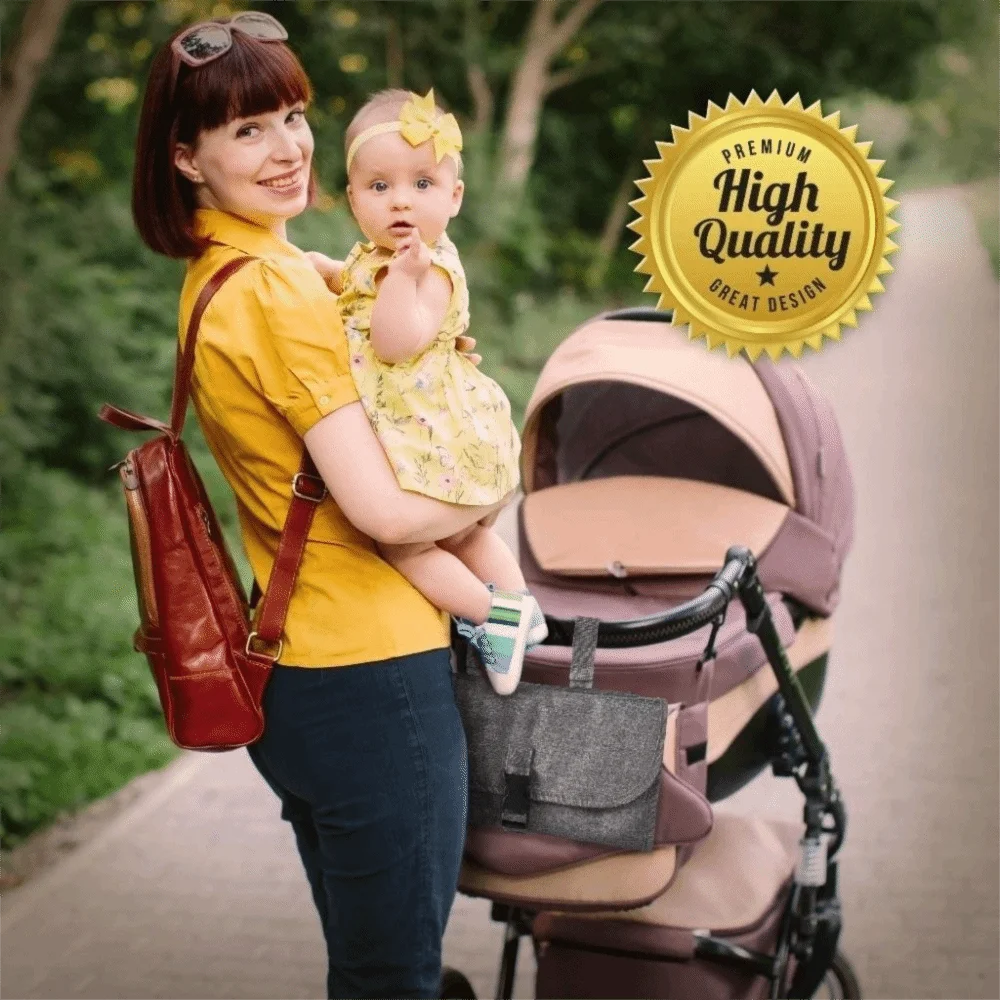 Solid Color Baby Changing Pad Oxford cloth 3 in 1 Foldable Diaper Bag Multifunctional Foldable Newborn Travel Changing Station