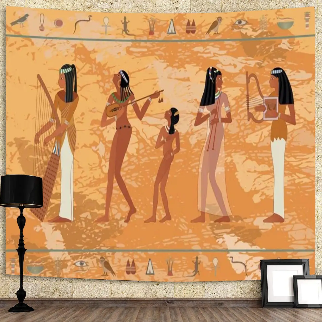 

Tapestry Anubis Desert Of Death Ancient Egyptian Mythology God Man's Body With Wolf's Head Guardian Mummy Wall Home Decor