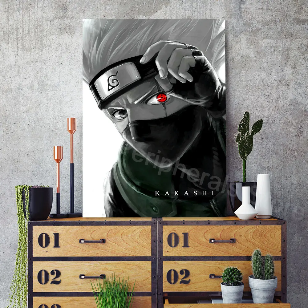 NarAAVintage Figures Posters for Wall Canvas Painting, Peripharrate Picture, Kakashi, Itachi Picture, Modern Anime, Bedroom Decor