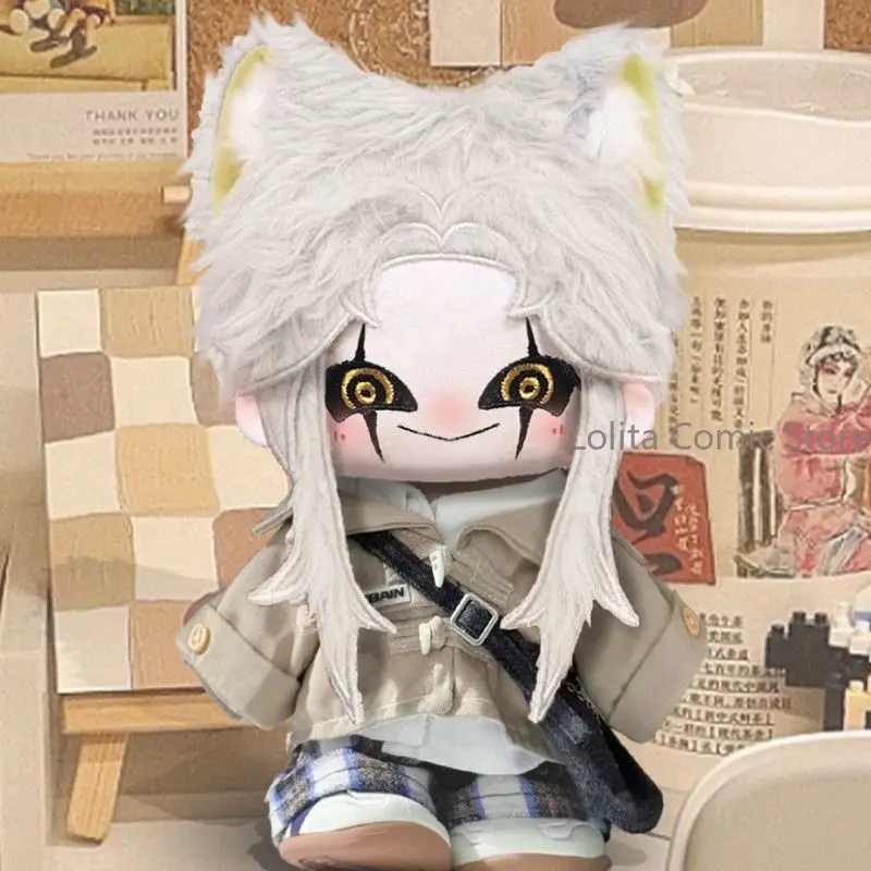 Anime 20cm The Freak Circus Pierrot Kawaii Plush Doll Stuffed Toy Cosplay Dress Up Toy Cotton Figure Mascot Birthday Gift