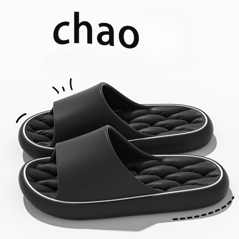 جديد سوبر ضوء النعال الناعمة بسيطة الأزياء الشرائح إيفا الأحذية المرنة أحذية رياضية ملونة في باب الحمام الوجه يتخبط بالجملة