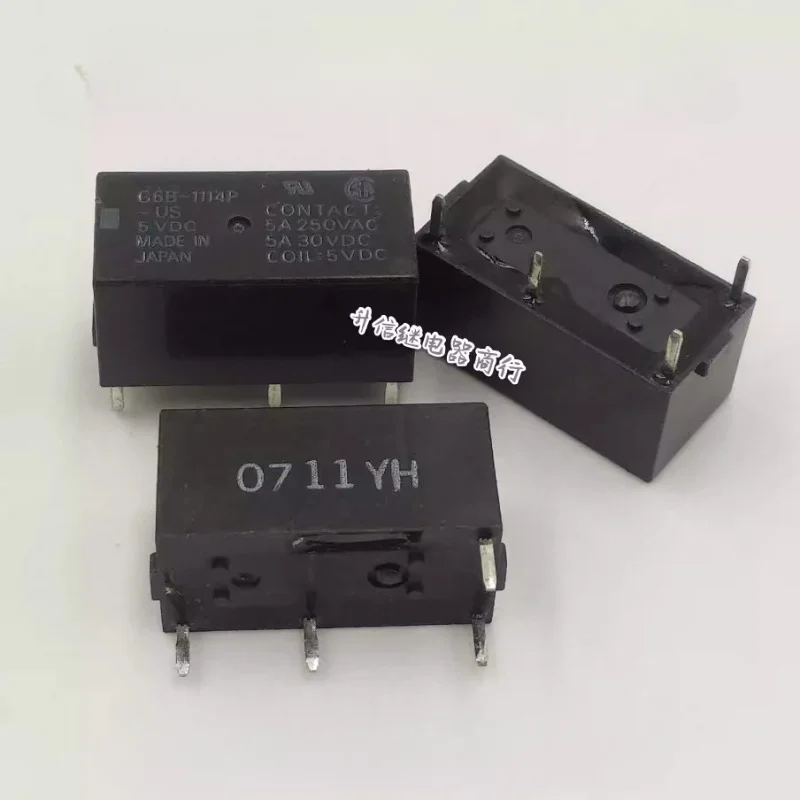 （Brand New Original）1pcs/lot 100% original genuine relay:G6B-1114P-US 5VDC 5A 4pins