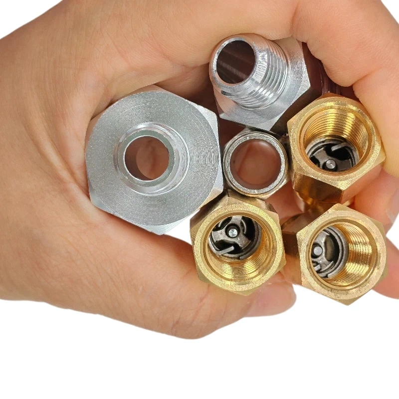 ZG1/4 adapter KZD brass hydraulic mold high-pressure double self-sealing open/close water air pipe helium detection plug 1PCS
