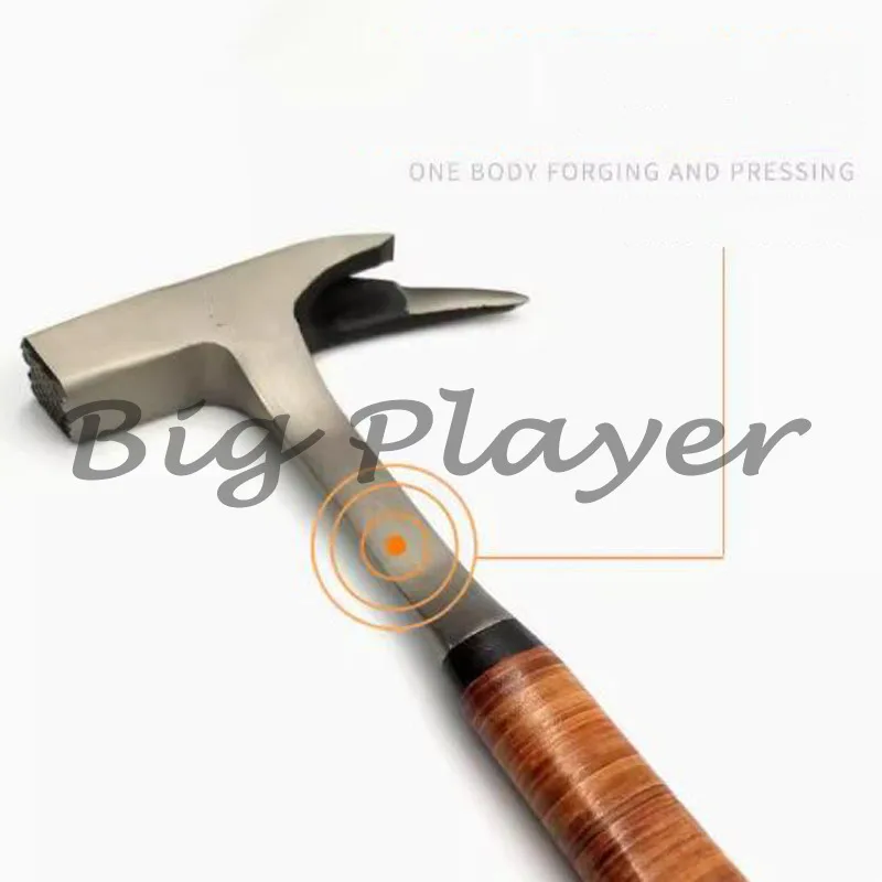 

Strong Magnetic Single Angle Square Head Hammer - Tool Steel Shock Proof with Cowhide Sweat Absorbent Grip