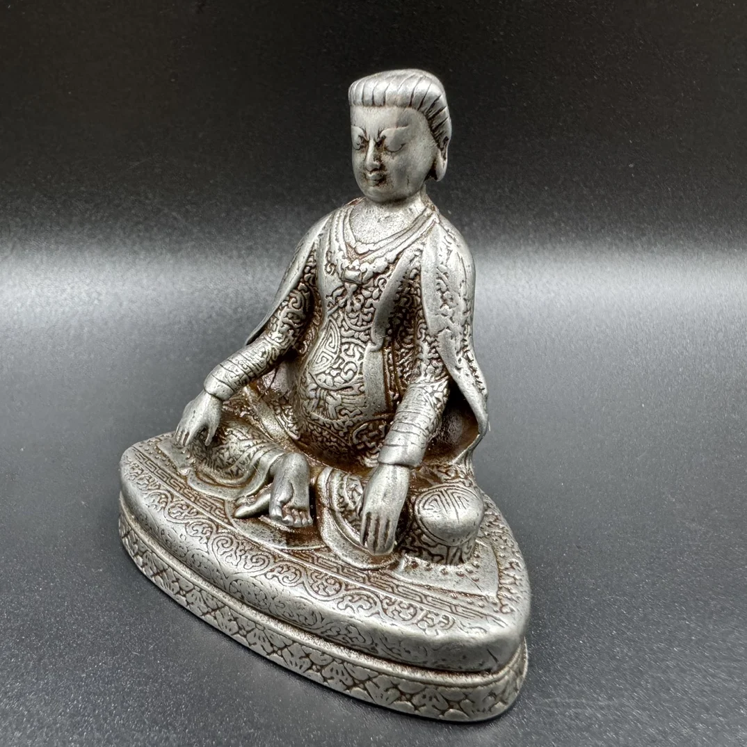 Chinese charm Tibetan Tiantian vintage Kagyu Buddha Statue of His Holiness Marpa Tibetan Buddha decoration desk