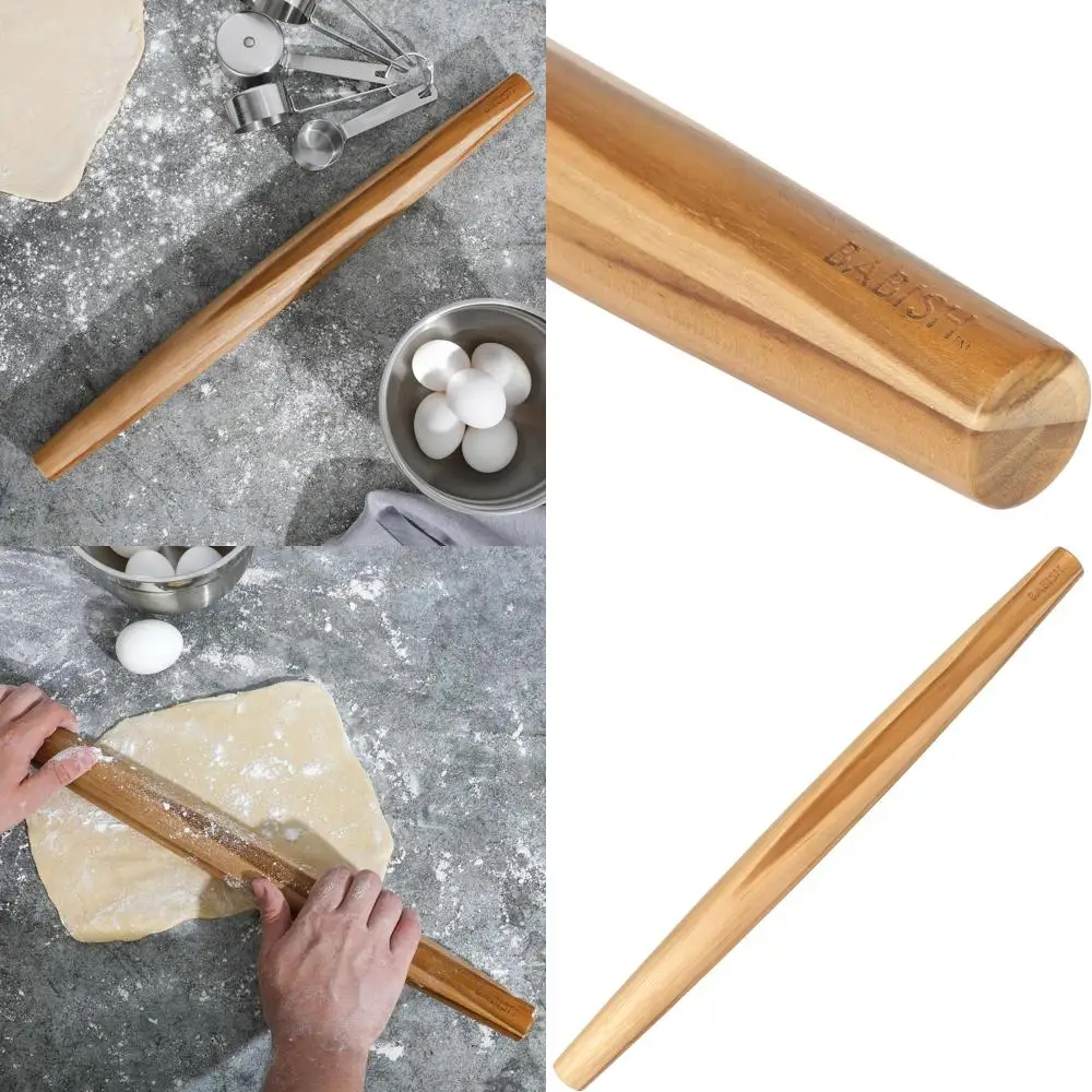 

Large 21 Teak French Rolling Pin for Baking