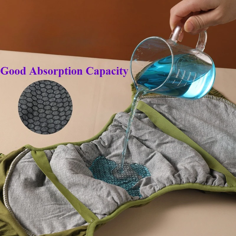 ملابس داخلية قابلة للإزالة مانعة للتسرب لكبار السن حفاضات البولية سلس البول للجنسين سراويل قابلة للغسل وقابلة لإعادة الاستخدام وظيفة سراويل داخلية قطنية #2