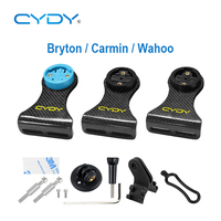 CYDY Carbon Garmin Bryton Wahoo Mount for the Front MTB Bicycle Computer Handlebar with Gropro Lamp Holder Bike Accessories