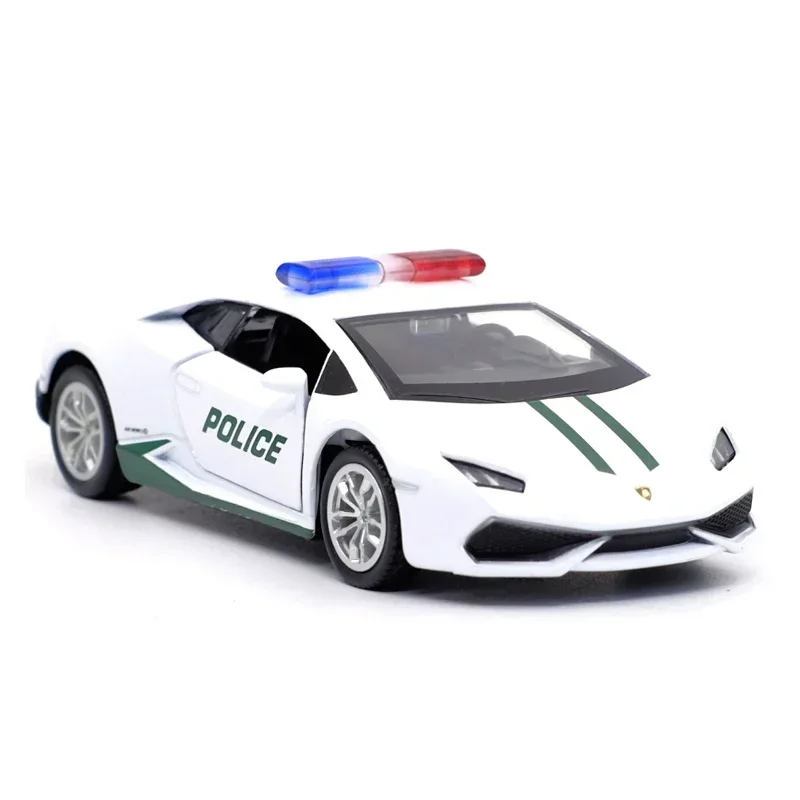 1:36 Lamborghini Huracan LP610-4 Naher Osten Polizei Legierung Diecast Auto Modell Spielzeug Mit Zurückziehen Für Geschenke Spielzeug Sammlung