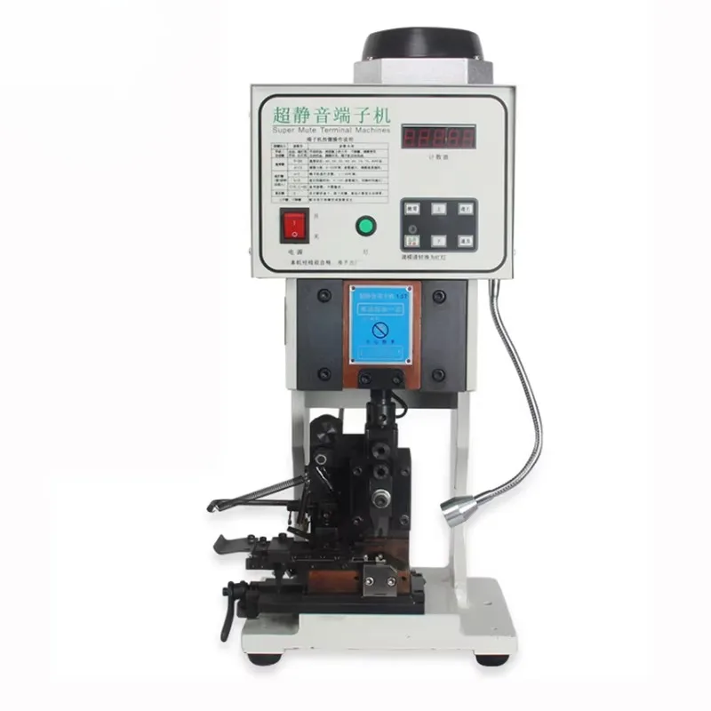 

Desk Top Crimping Machine 2T Semi-automatic Ultra-quiet Terminal Connector Crimping Machine With End Feeding Applicator