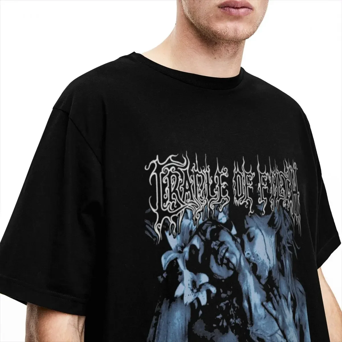 Cradle Of Filth Extreme Metal Band T Shirts The Principle of Evil Made Flesh Accessories Tee Shirt Crew Neck T-Shirts Cotton