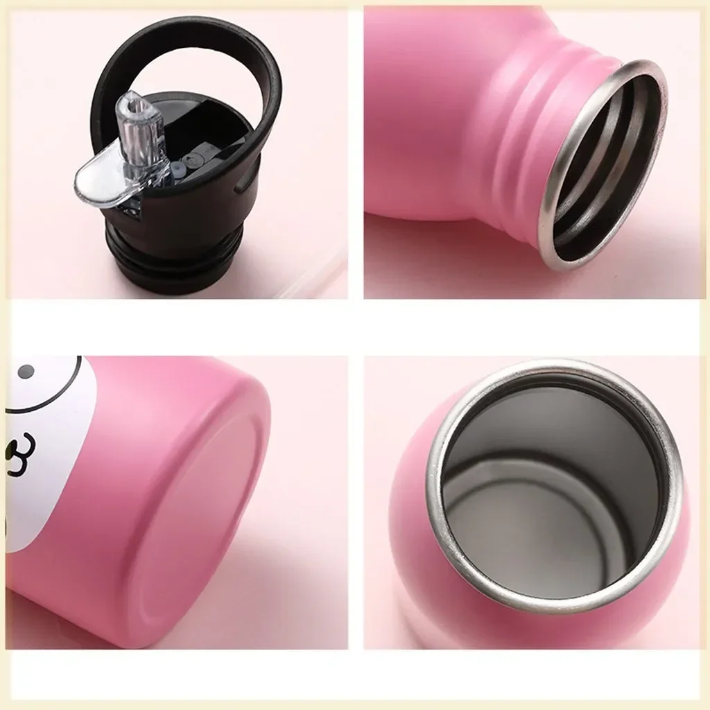 Stainless Steel Portable Cycling Camping Bottle Kettle Water Bottles for Kids Kawaii Drinkware Sport Bottle Cold Water Bottle