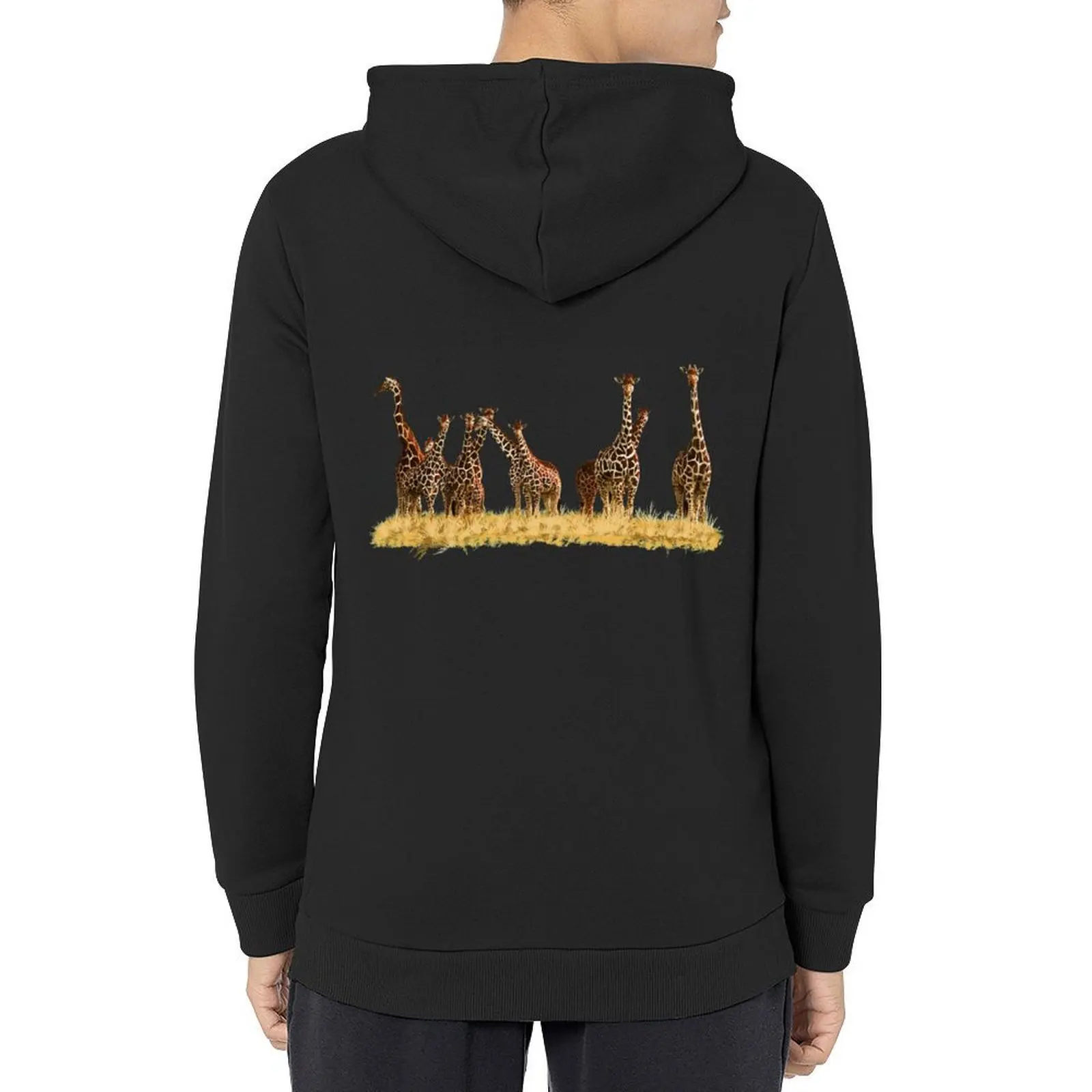 

Giraffes Hoodie men wear men's sweat-shirt set male clothes men's winter sweater hoodie