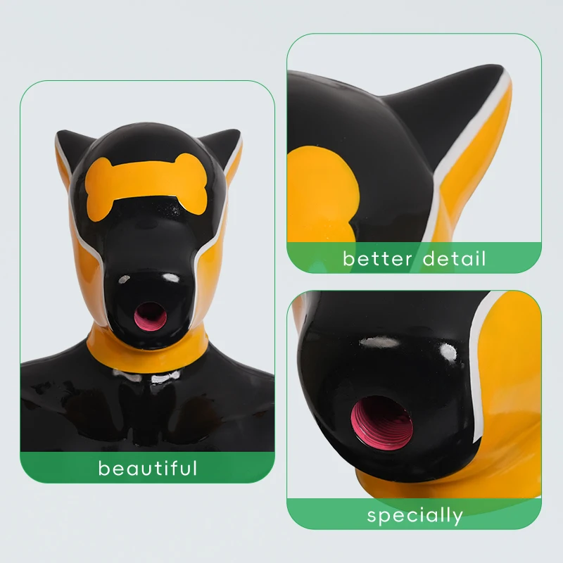 Furrjoi Silicone IDo Drone Mask 2.0 Full Head Latex Furry Fetish Hood for Cosplay Costumes Makeup Party Masken Halloween