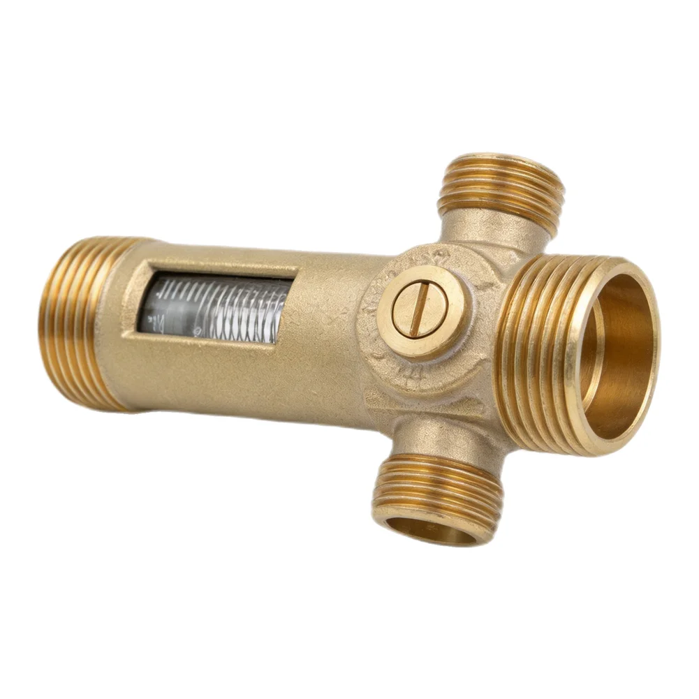 Double Threaded Connection Valve Adjustment Valve Brass Ball Valve Flexible Installation Options For HVAC Systems