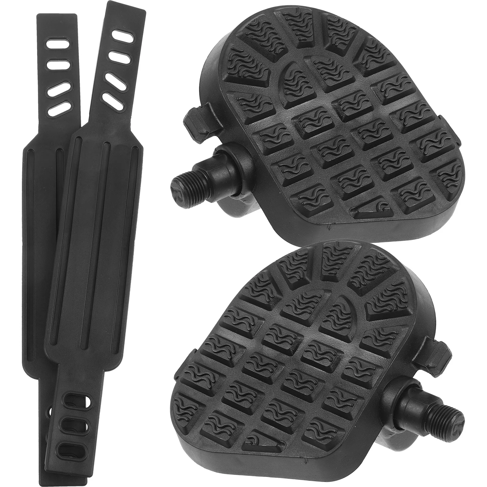 مجموعة واحدة من دواسات الدراجة البلاستيكية المضادة للانزلاق لممارسة اللياقة البدنية الداخلية وركوب الدراجات واستبدال ملحقات الدراجة